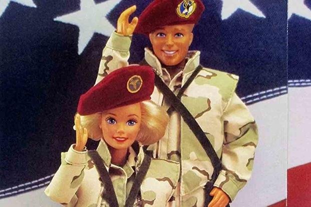 Barbie store army doll